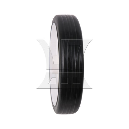 BQLZR 1pc 6 Inch Air Compressor Rubber Wheel White with 13mm Dia Hole Long-lasting Performance