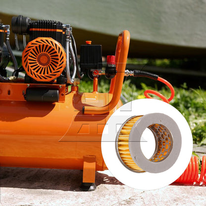 BQLZR 1pc Oil-free Air Compressor Single Mesh Filter Element 65x41x38mm Yellow for Blower