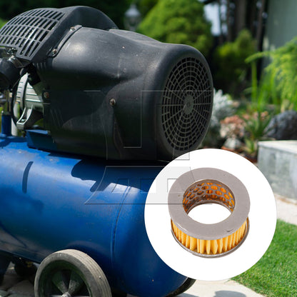 BQLZR 1pc Oil-free Air Compressor Single Mesh Filter Element 65x41x38mm Yellow for Blower