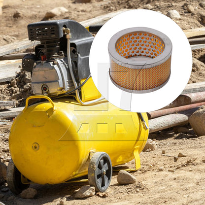 BQLZR 1pc Oil-free Air Compressor Dual Mesh Filter Element 95x70x52mm Yellow for Blower