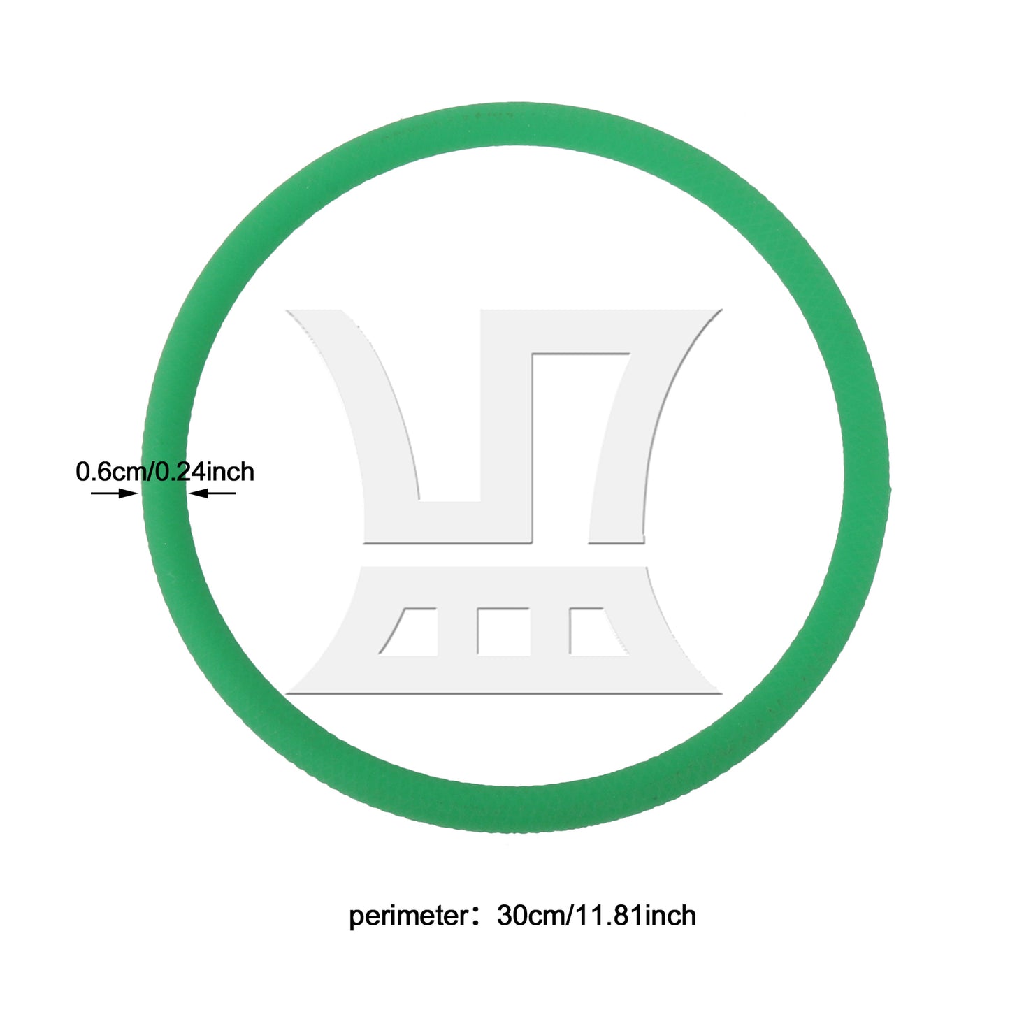 BQLZR 1PC PU Transmission Round Belt Green for Fiberglass Tempering Furnace 6mm Dia 300mm Circumference