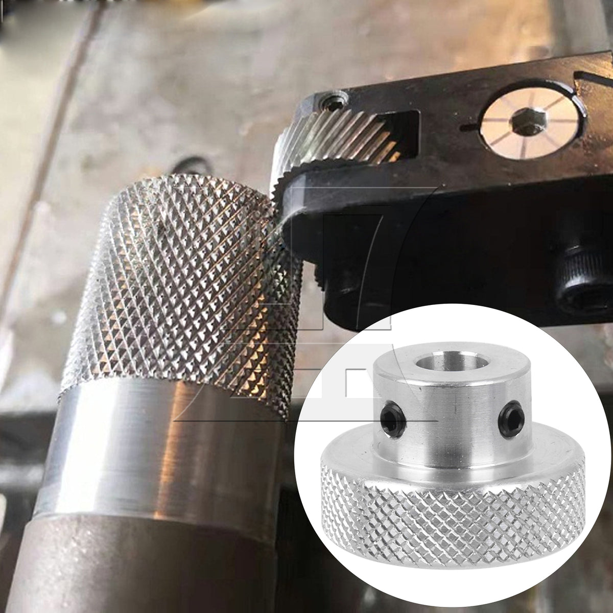 BQLZR Aluminum Alloy Handwheel 30mm OD 8mm Bore with Wrench for Lathe Drilling Machine Part Silver