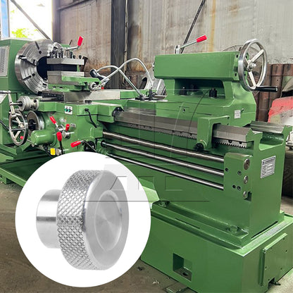 BQLZR Aluminum Alloy Handwheel 30mm OD 8mm Bore with Wrench for Lathe Drilling Machine Part Silver
