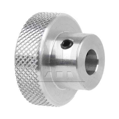 BQLZR Aluminum Alloy Handwheel 30mm OD 8mm Bore with Wrench for Lathe Drilling Machine Part Silver