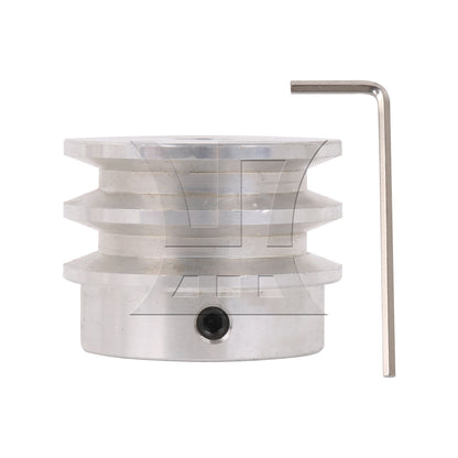 BQLZR 1PC Aluminum Alloy Double Groove Pulley 40mm OD 8mm ID Not Easy to Rust