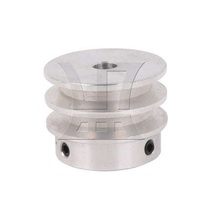 BQLZR 1PC Aluminum Alloy Double Groove Pulley 40mm OD 8mm ID Not Easy to Rust