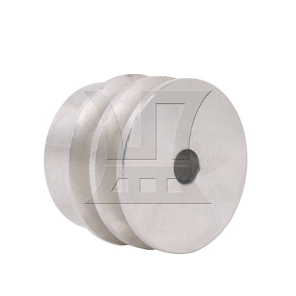 BQLZR 1PC Aluminum Alloy Double Groove Pulley 40mm OD 8mm ID Not Easy to Rust