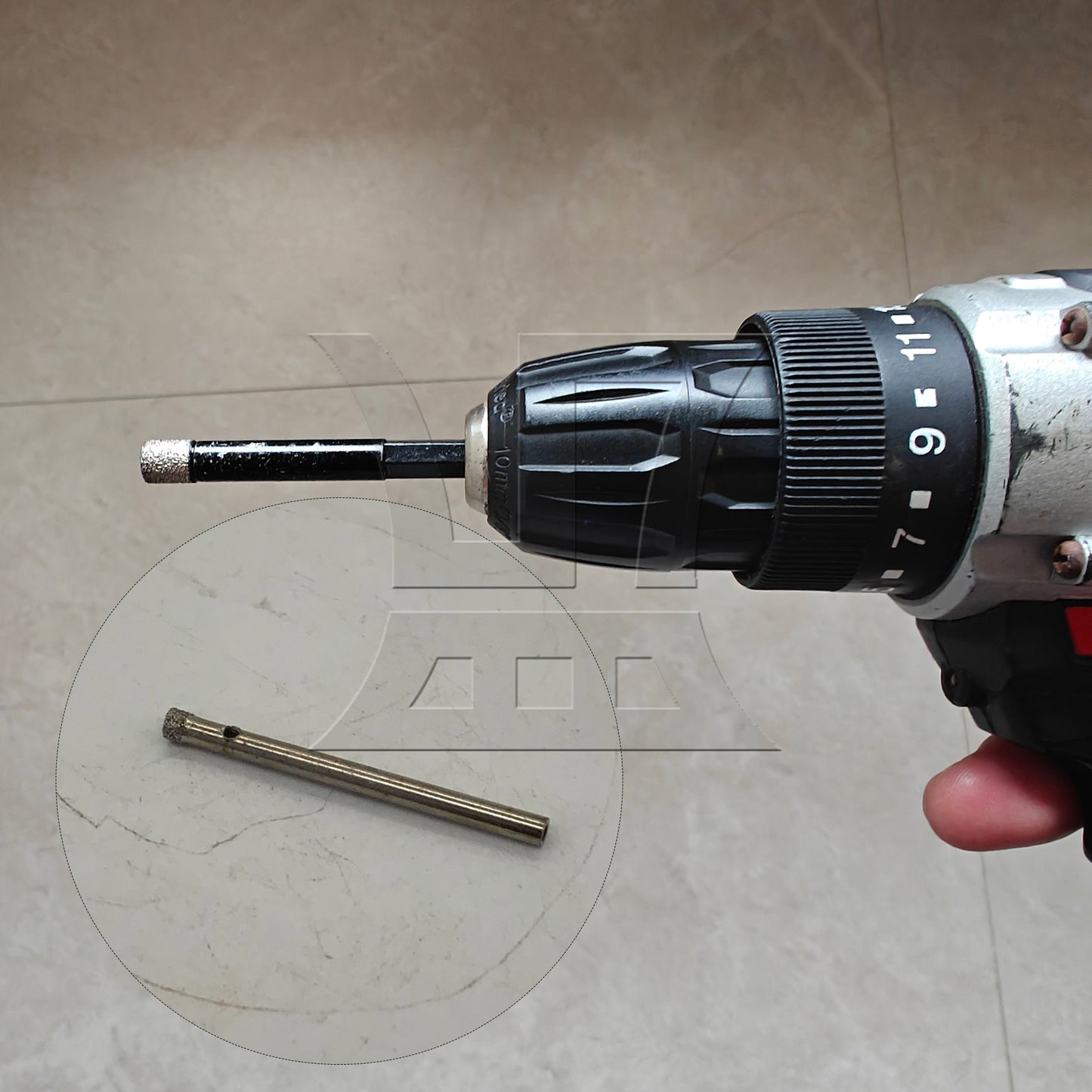 BQLZR 1pc Diamond Hole Drill Bit 4mm for Glass Drilling Ceramic Drilling