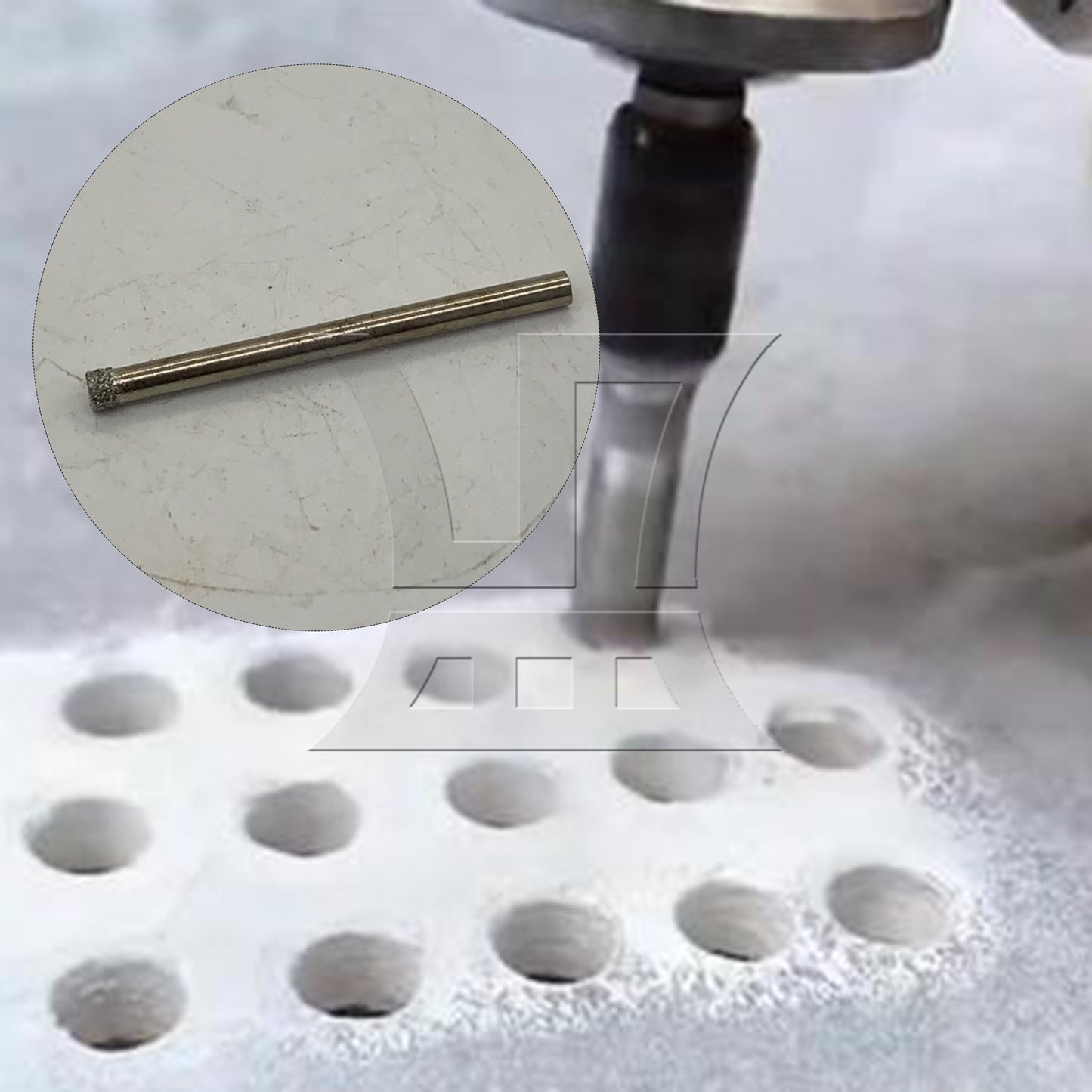 BQLZR 1pc Diamond Hole Drill Bit 4mm for Glass Drilling Ceramic Drilling