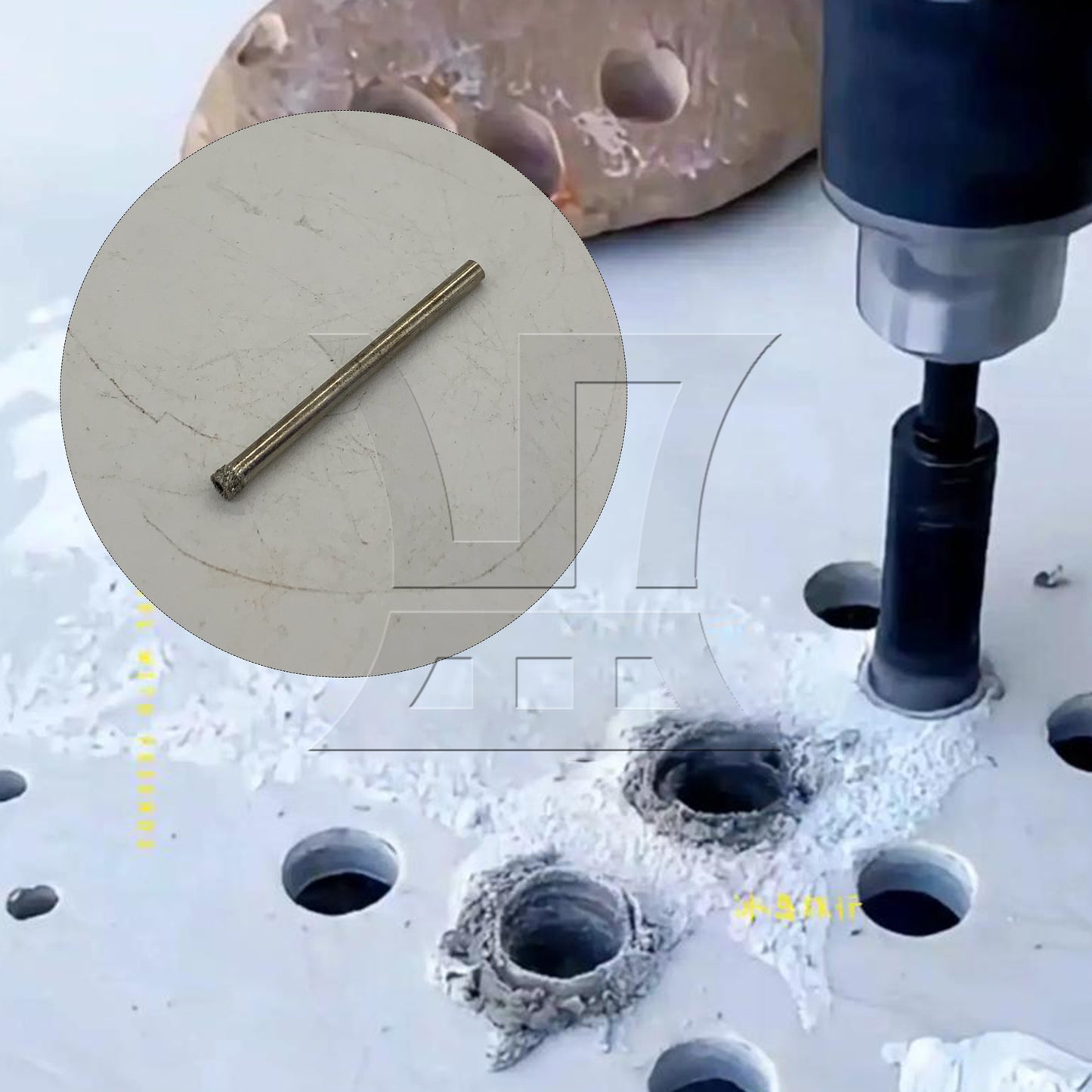 BQLZR 1pc Diamond Hole Drill Bit 4mm for Glass Drilling Ceramic Drilling