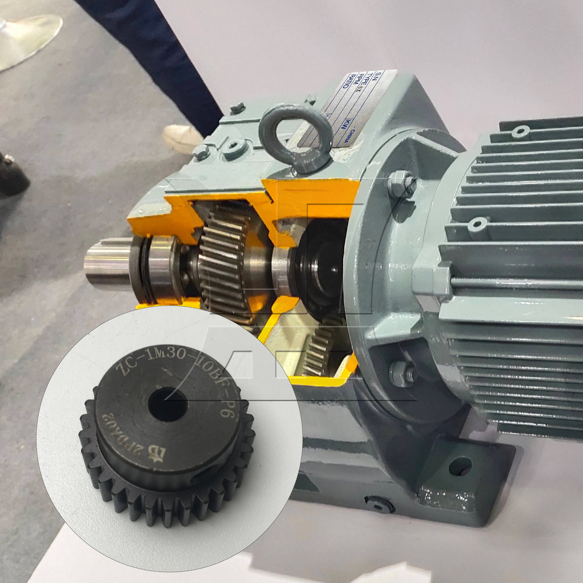 BQLZR 1pc Spur Gear 1 Module 30 T 6mm for Conveying Machinery Automotive Applications