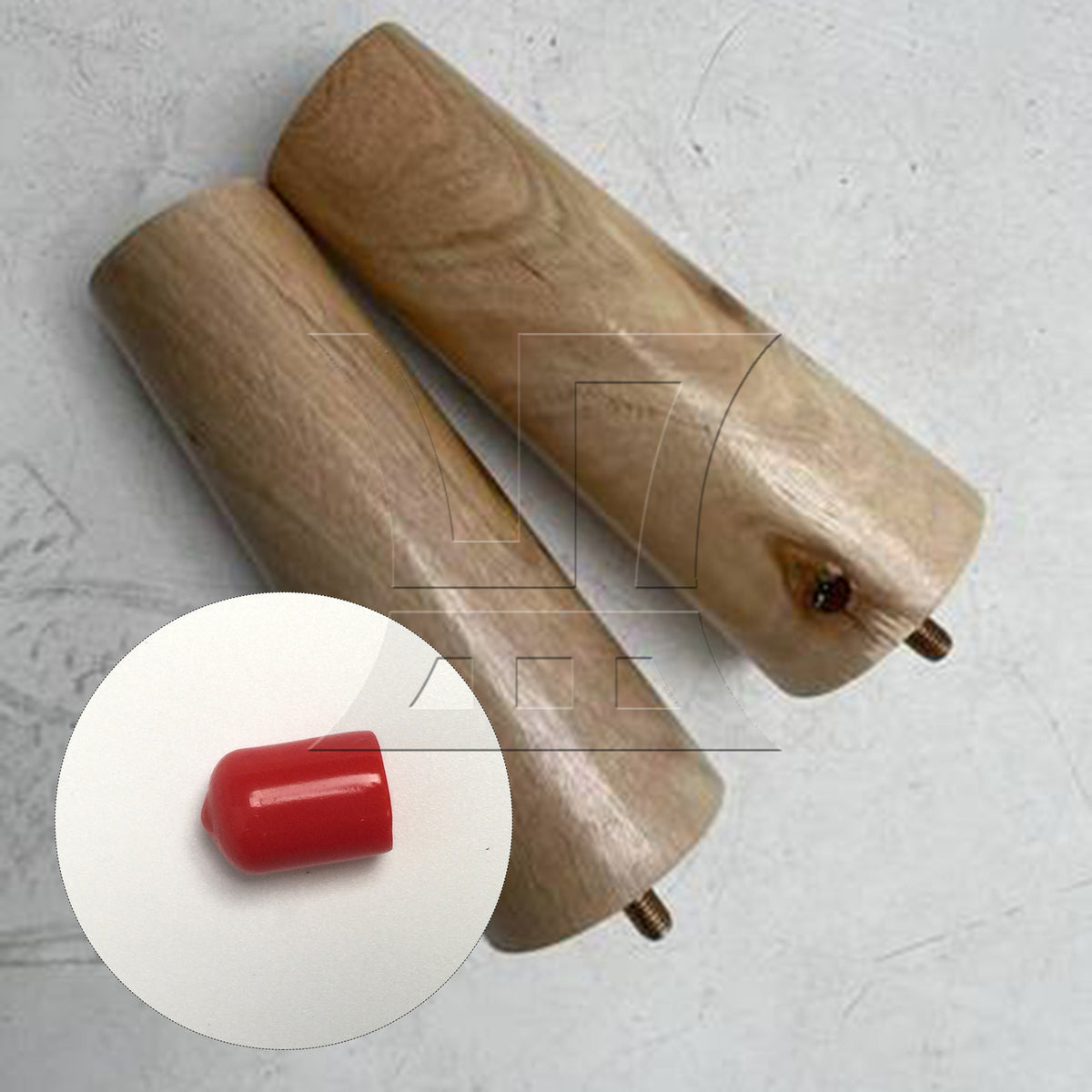 BQLZR 1pc Rubber End Cap 14mm Red for Stainless Steel Braided Hose