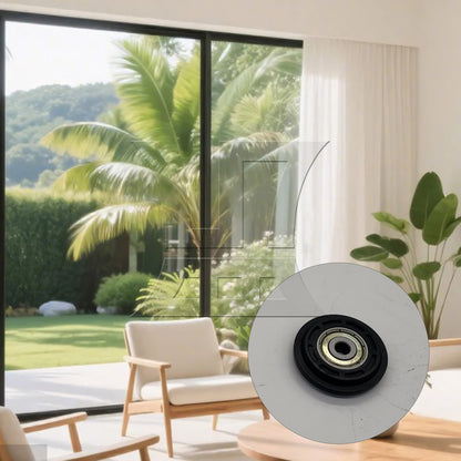BQLZR 1pc Plastic Bearing Guide Pulley Wheel 6 x 40 x 8 Mm Black Wheel Track Door and Window Drawer Pulley Guide Wheel