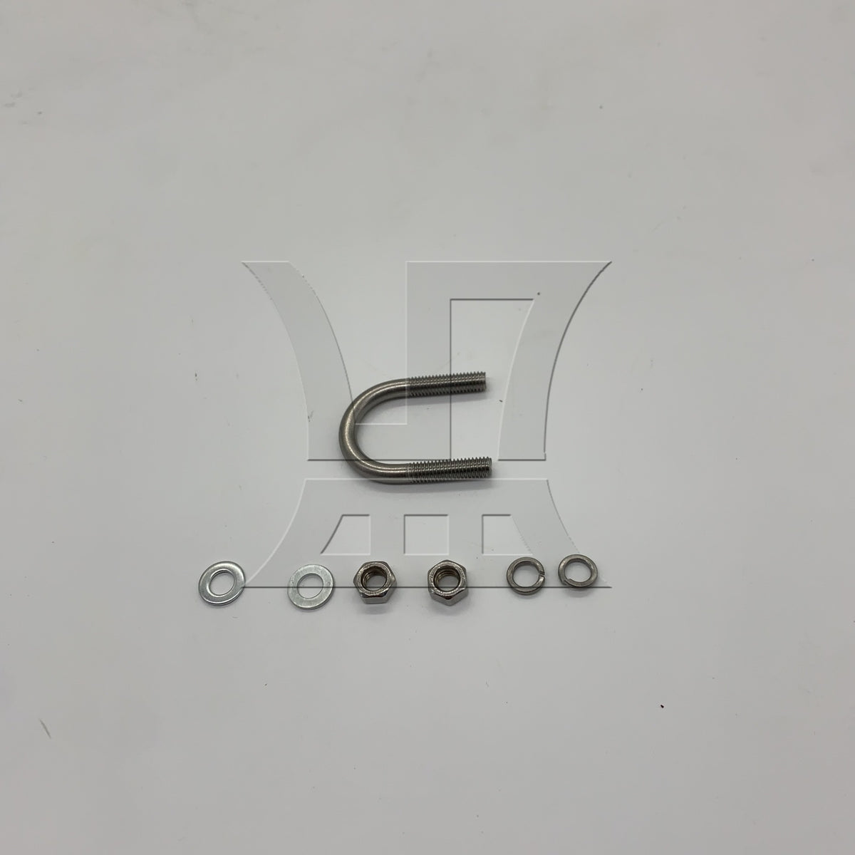 BQLZR 1pc 304 Stainless Steel U-bolt M6x22mm U-shaped Pipe Clamp
