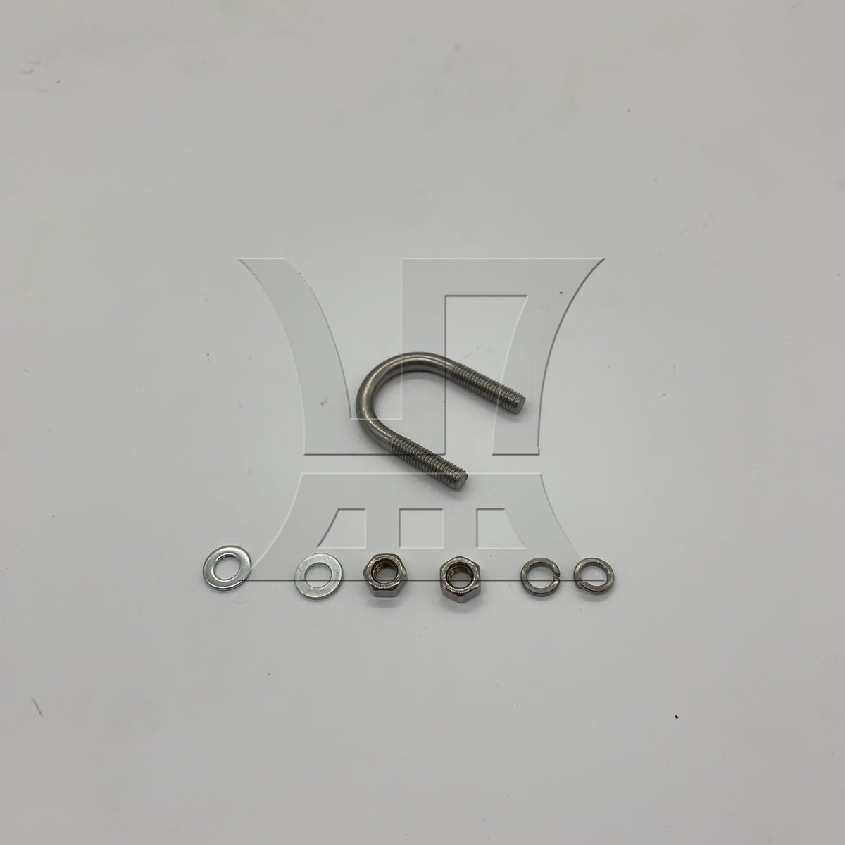 BQLZR 1pc 304 Stainless Steel U-bolt M6x22mm U-shaped Pipe Clamp