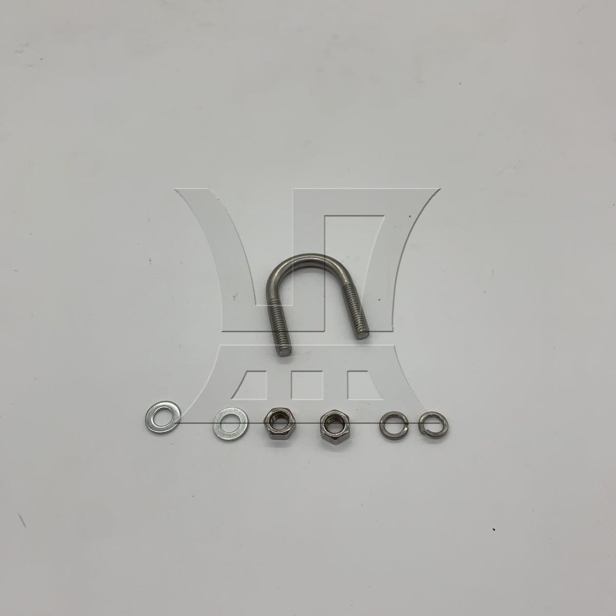 BQLZR 1pc 304 Stainless Steel U-bolt M6x22mm U-shaped Pipe Clamp