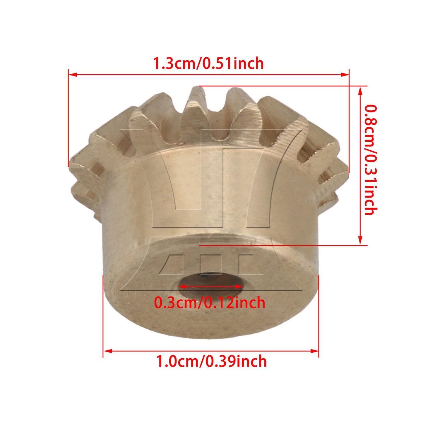 BQLZR Conical Bevel Gear, 0.8 Molds 15 Teeth, 3mm, Suitable For Industrial Conveying