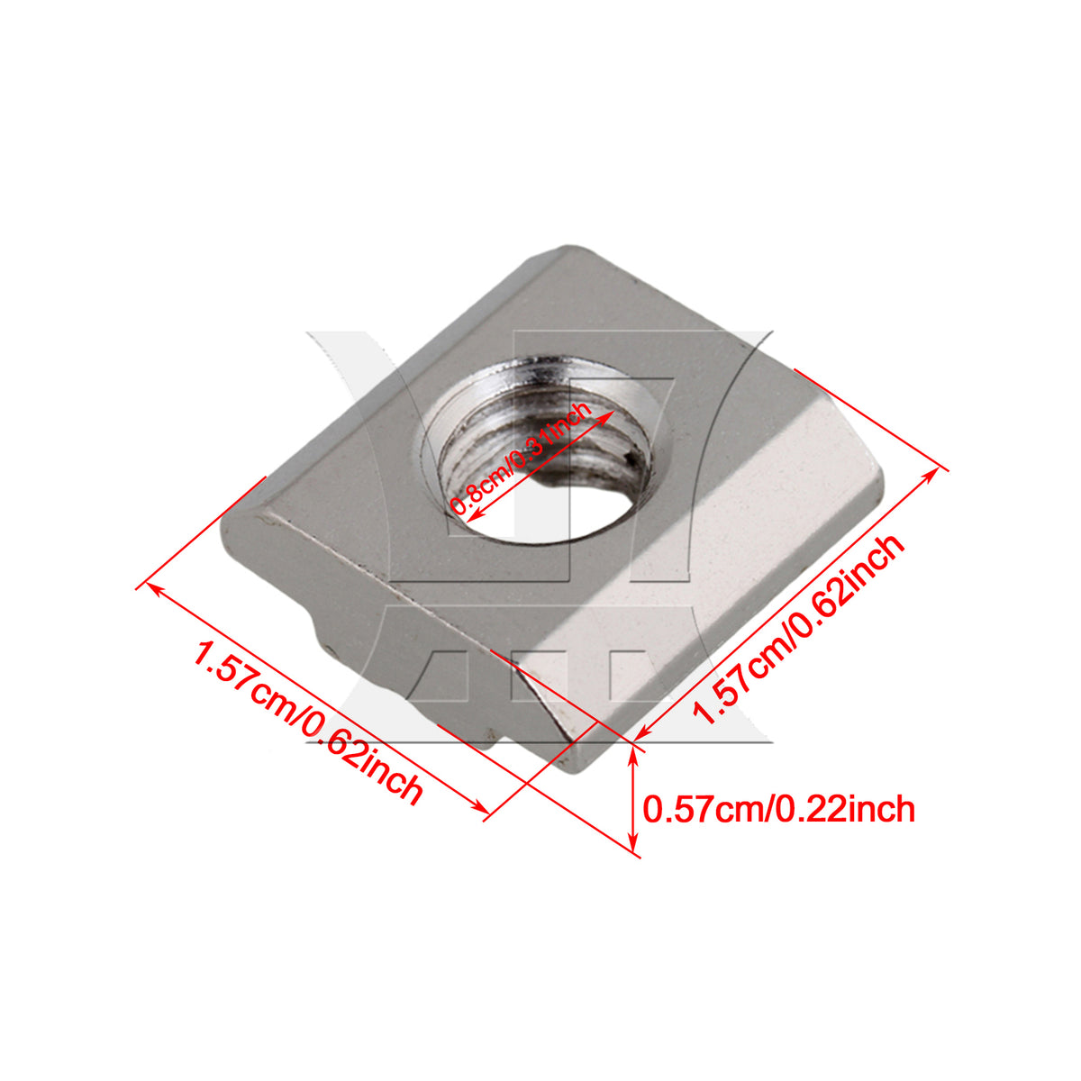BQLZR 1pc European Standard Slider Nut of 30 Type M8 Quick Install Slider