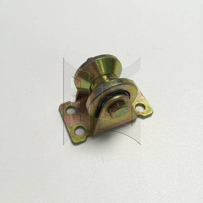 BQLZR 1pc Sliding Gate Wheel With Bracket 32mm Fixed Pulley Guide Rail Guide Wheel Load Bearing Wheel Pulley Crane Wheel