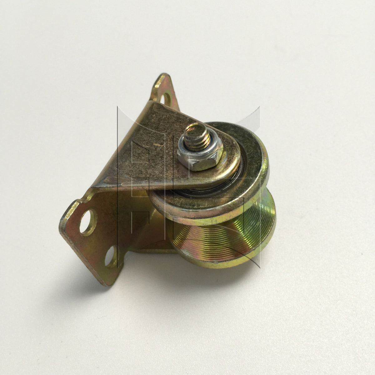 BQLZR 1pc Sliding Gate Wheel With Bracket 32mm Fixed Pulley Guide Rail Guide Wheel Load Bearing Wheel Pulley Crane Wheel