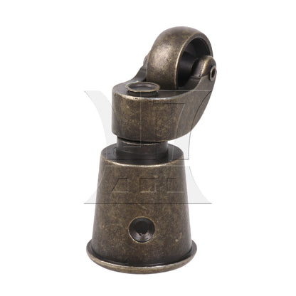 BQLZR 1PC Antique Brass Round Cup Caster 25mm Wheel for Furniture Feet 32.5 Outter Width 25mm Inner Width