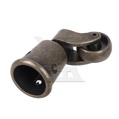 BQLZR 1PC Antique Brass Round Cup Caster 25mm Wheel for Furniture Feet 32.5 Outter Width 25mm Inner Width