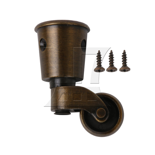 BQLZR Vintage Rotating Cup Furniture Casters, 32.5mm, Suitable For Furniture