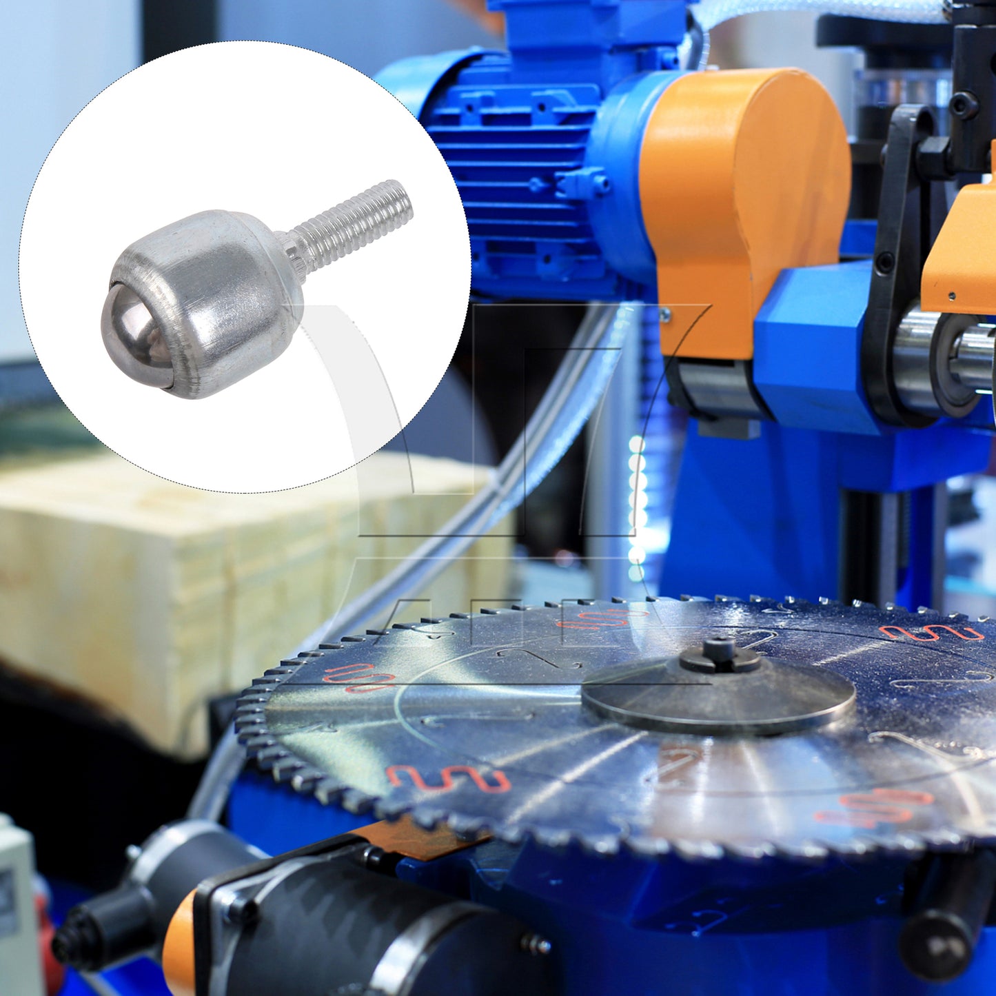 BQLZR 1PC Ball Transfer Bearing with M5 Screw Rod CY-12D 16.5mm Dia Carbon Steel Ball for Transmission System