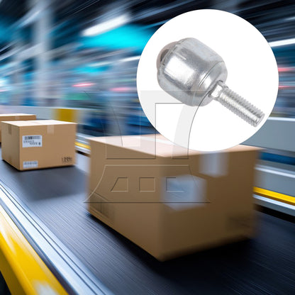 BQLZR 1PC Ball Transfer Bearing with M5 Screw Rod CY-12D 16.5mm Dia Carbon Steel Ball for Transmission System