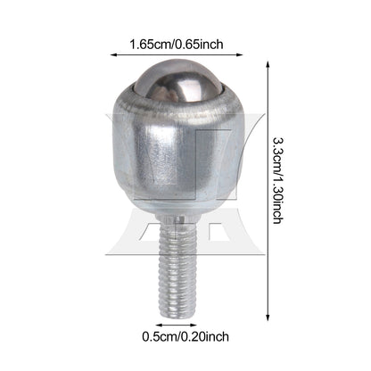 BQLZR 1PC Ball Transfer Bearing with M5 Screw Rod CY-12D 16.5mm Dia Carbon Steel Ball for Transmission System