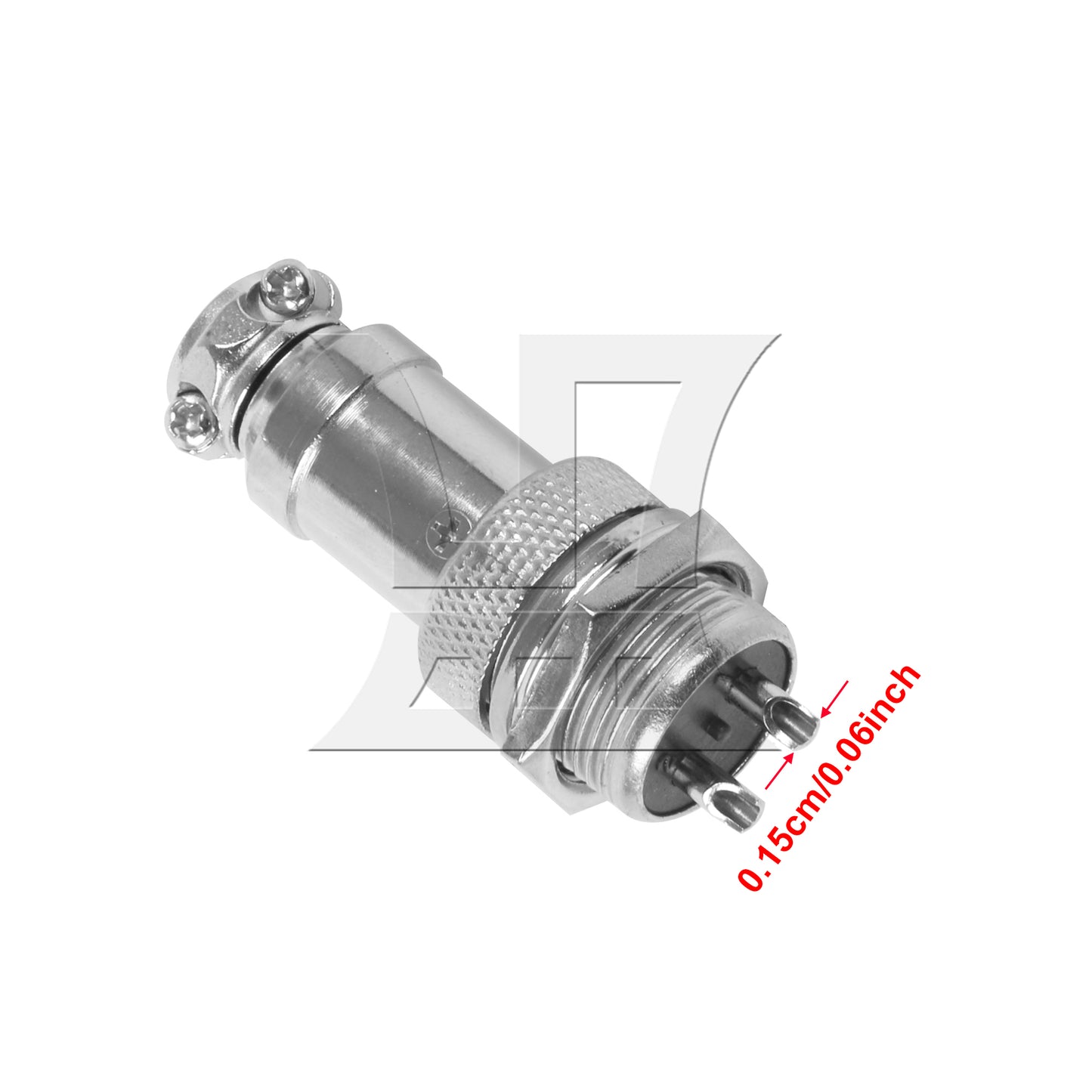 BQLZR 1pc Aviation Plug Connector Gx16-2 for Lighting System Wiring