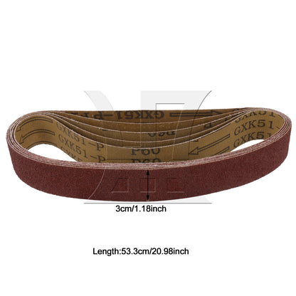 BQLZR 1pc Sanding Belt 60 Mesh 533 x 30 Mm Furniture Metal Polished and Polished Dry Frosted Sand Tape