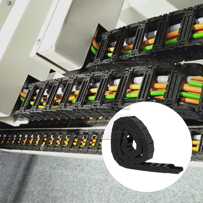BQLZR 1pc Carrier Drag Chain Cable Wire R28 1m x 15 x 30mm for Cable Fixing Traction