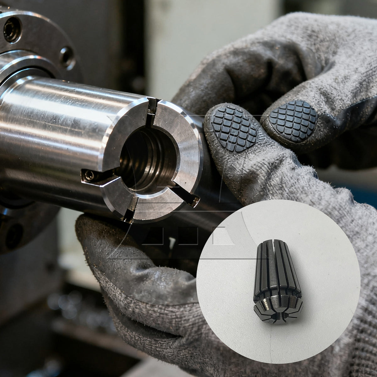 BQLZR 1pc ER16 Spring Collet Inner Diameter 6mm Stainless Steel ER Collet High-Precision ER Collet