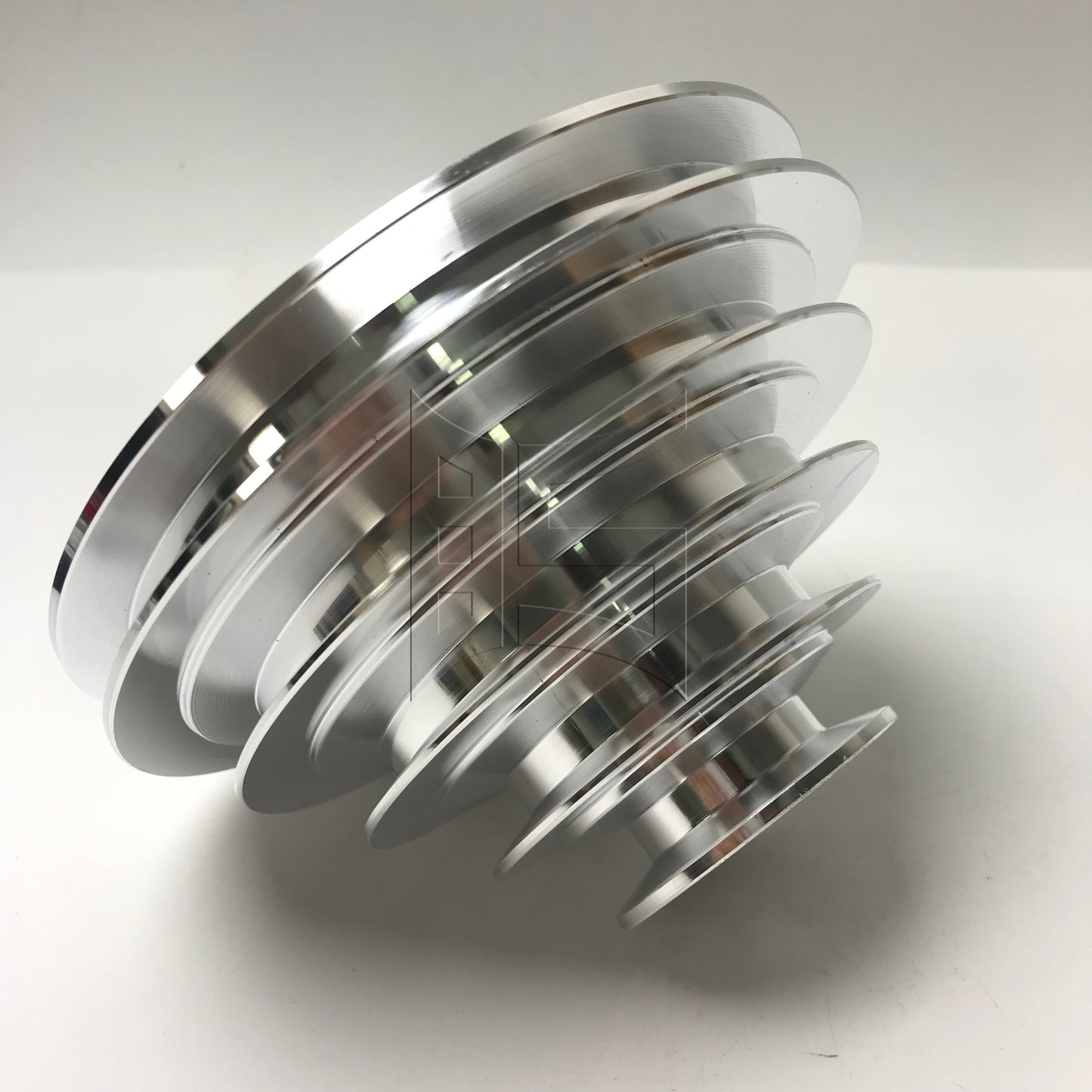 BQLZR 1pc A-Type Aluminum 5-layer Pagoda Pulley Wheel 19mm Keyway 6mm for Synchronous Belt A-type Triangle Belt