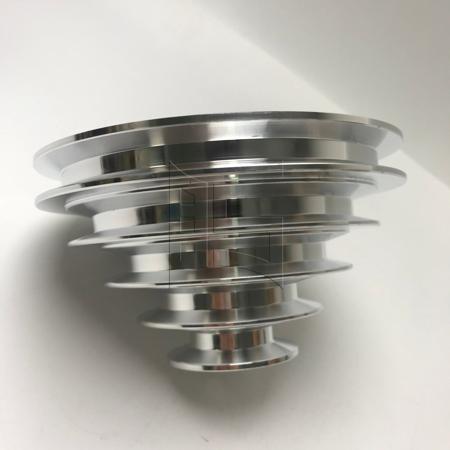BQLZR 1pc A-Type Aluminum 5-layer Pagoda Pulley Wheel 19mm Keyway 6mm for Synchronous Belt A-type Triangle Belt