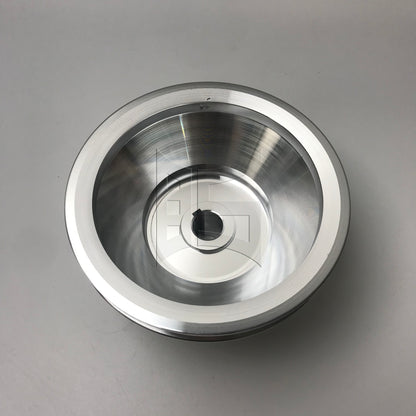 BQLZR 1pc A-Type Aluminum 5-layer Pagoda Pulley Wheel 19mm Keyway 6mm for Synchronous Belt A-type Triangle Belt