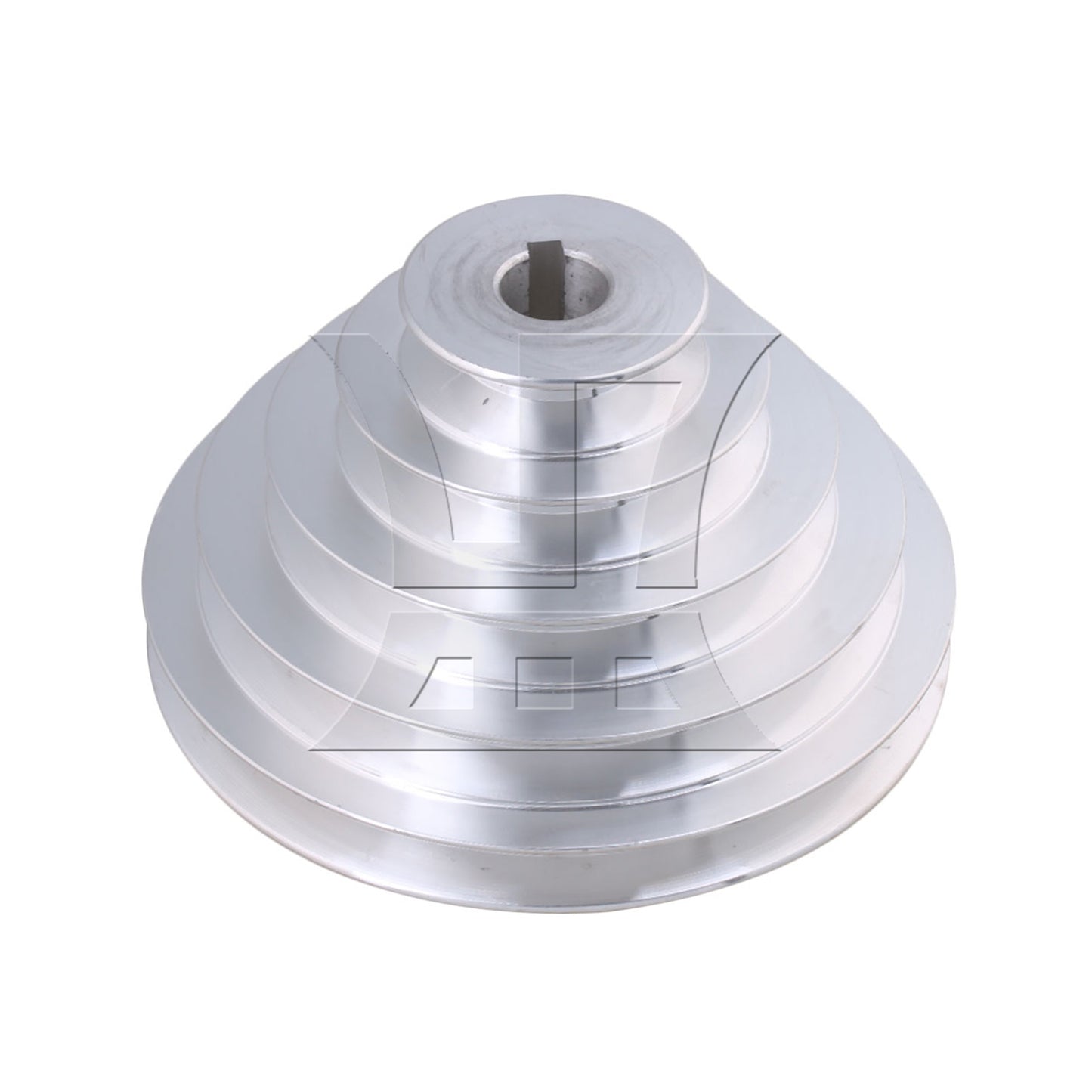 BQLZR 1pc A-Type Aluminum 5-layer Pagoda Pulley Wheel 19mm Keyway 6mm for Synchronous Belt A-type Triangle Belt