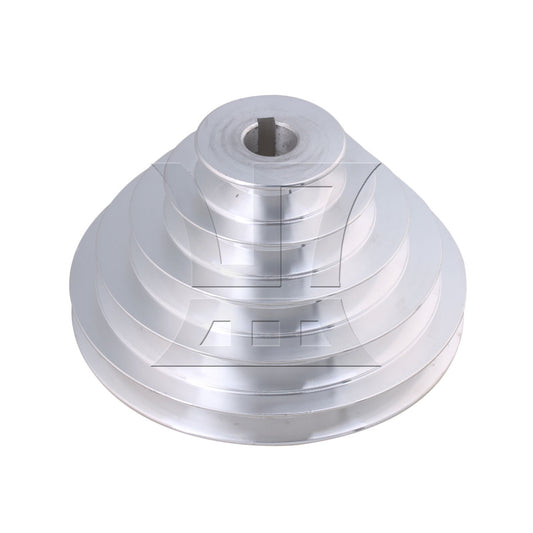 BQLZR 1pc A-Type Aluminum 5-layer Pagoda Pulley Wheel 19mm Keyway 6mm for Synchronous Belt A-type Triangle Belt