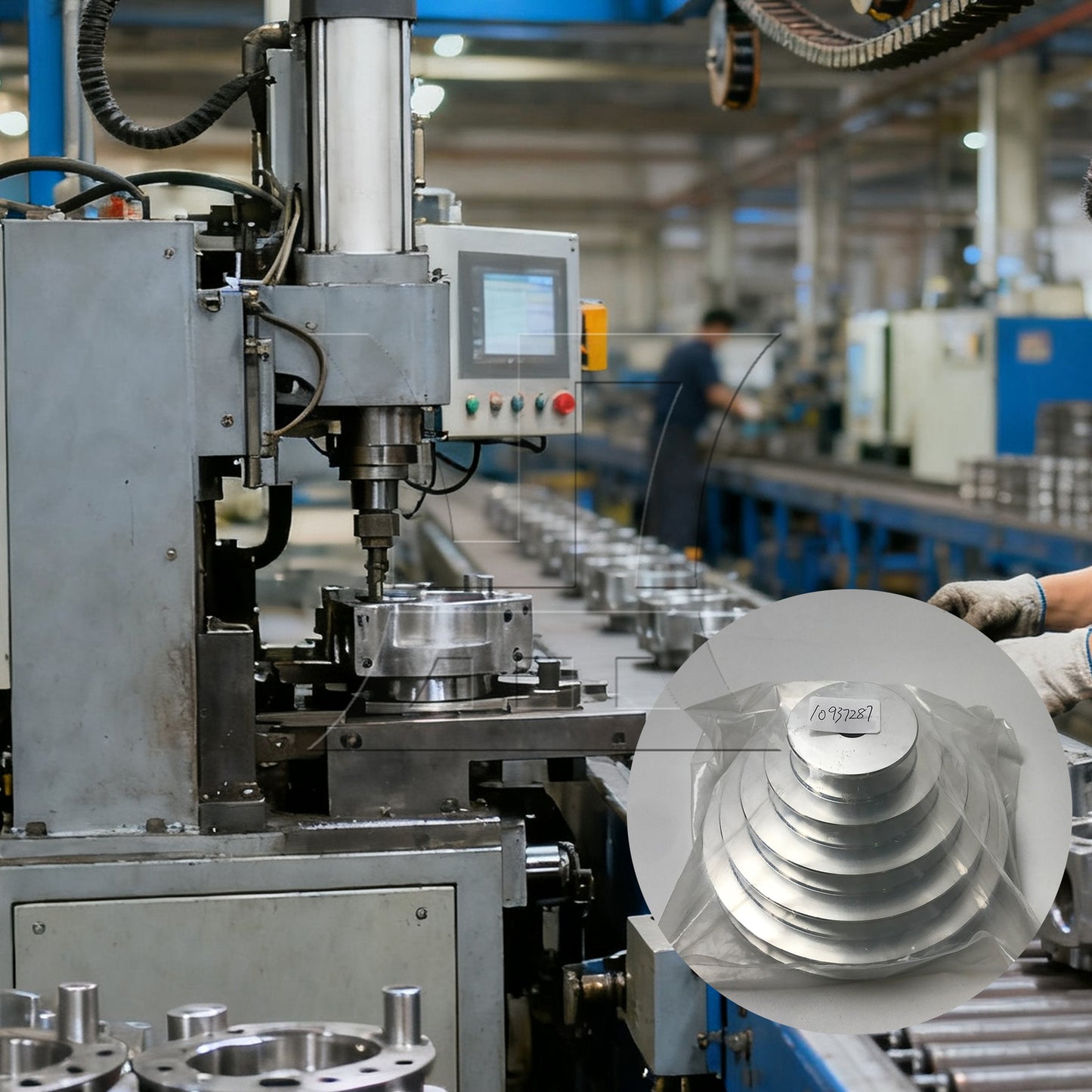 BQLZR 1pc Pagoda Pulley 14mm Keyway 5mm Machine Tool Synchronization Wheel Lathe Synchronization Wheel