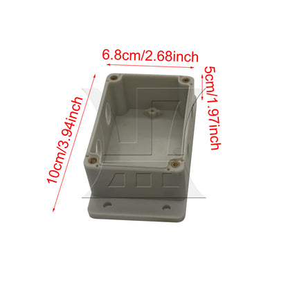 BQLZR 1pc F4 Junction Box 2-In 2-Out 8P Terminals 100 x 68 x 50mm Rtd-F White for Indoor and Outdoor Cable Connections