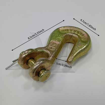 BQLZR 1pc 1/4 inch Grab Hook Gold for Engineering Lifting Machinery