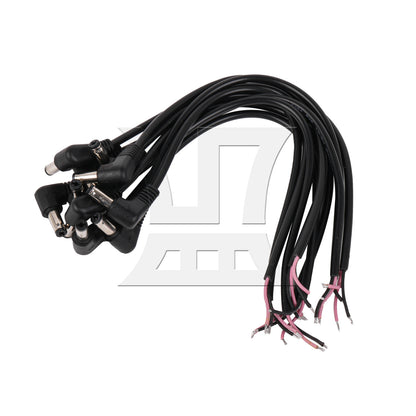 BQLZR DC Tips Power Plug Jack Connector 5.5 x 2.1mm Male Right Angle Cord Cable
