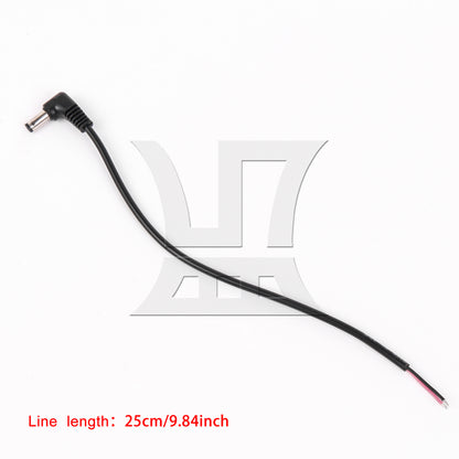 BQLZR DC Tips Power Plug Jack Connector 5.5 x 2.1mm Male Right Angle Cord Cable