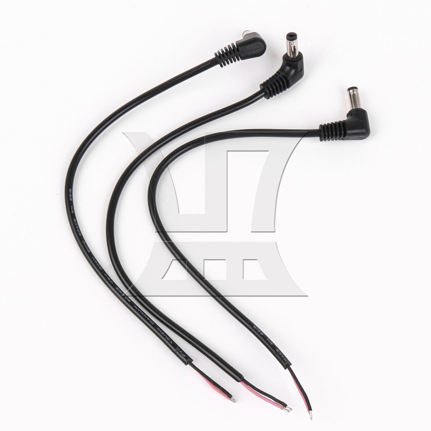 BQLZR DC Tips Power Plug Jack Connector 5.5 x 2.1mm Male Right Angle Cord Cable