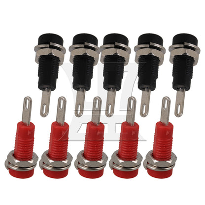 BQLZR 10pcs Binding Post Banana Jack for 2mm Measure Probe Safety Plug