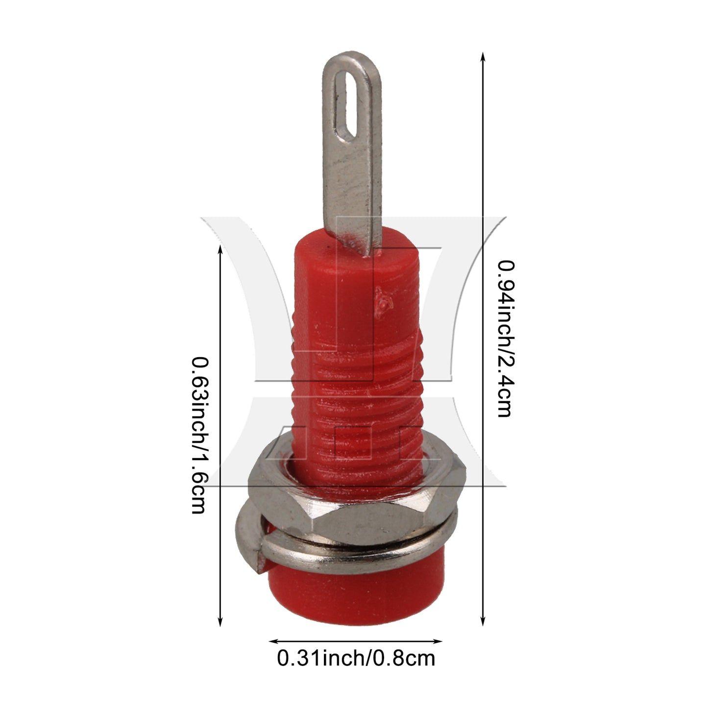 BQLZR 10pcs Binding Post Banana Jack for 2mm Measure Probe Safety Plug