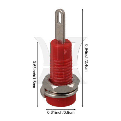 BQLZR 10pcs Binding Post Banana Jack for 2mm Measure Probe Safety Plug