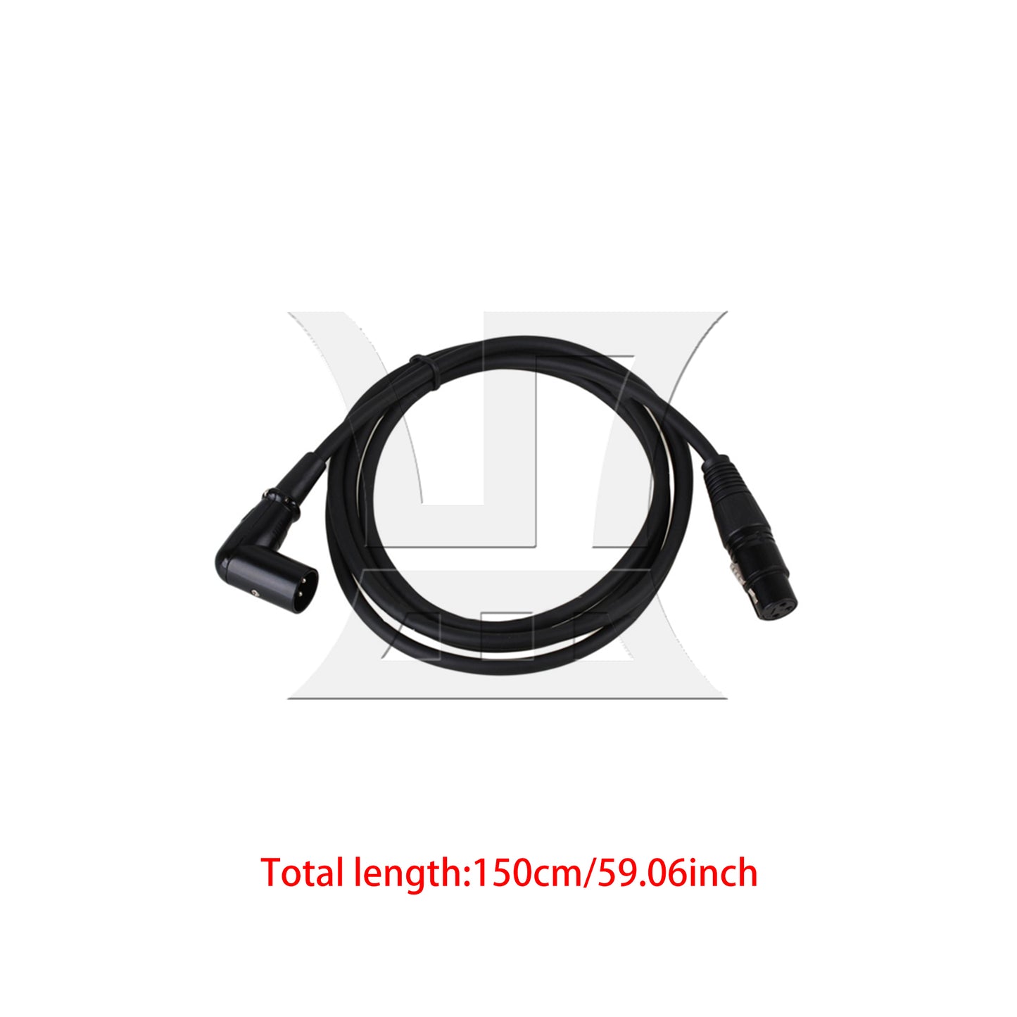 BQLZR Heavy Duty XLR Male Elbow to Female Cable Shielded Audio Microphone Cord 1.5M