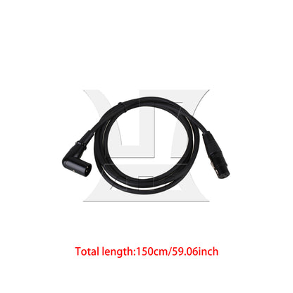 BQLZR Heavy Duty XLR Male Elbow to Female Cable Shielded Audio Microphone Cord 1.5M